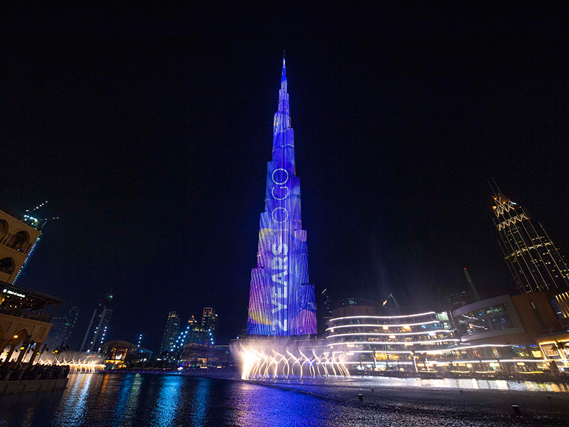 اضغط لمشاهدة الفيديو: انطلاق العد التنازلي لمعرض إكسبو دبي 2020 بالأضواء والموسيقى